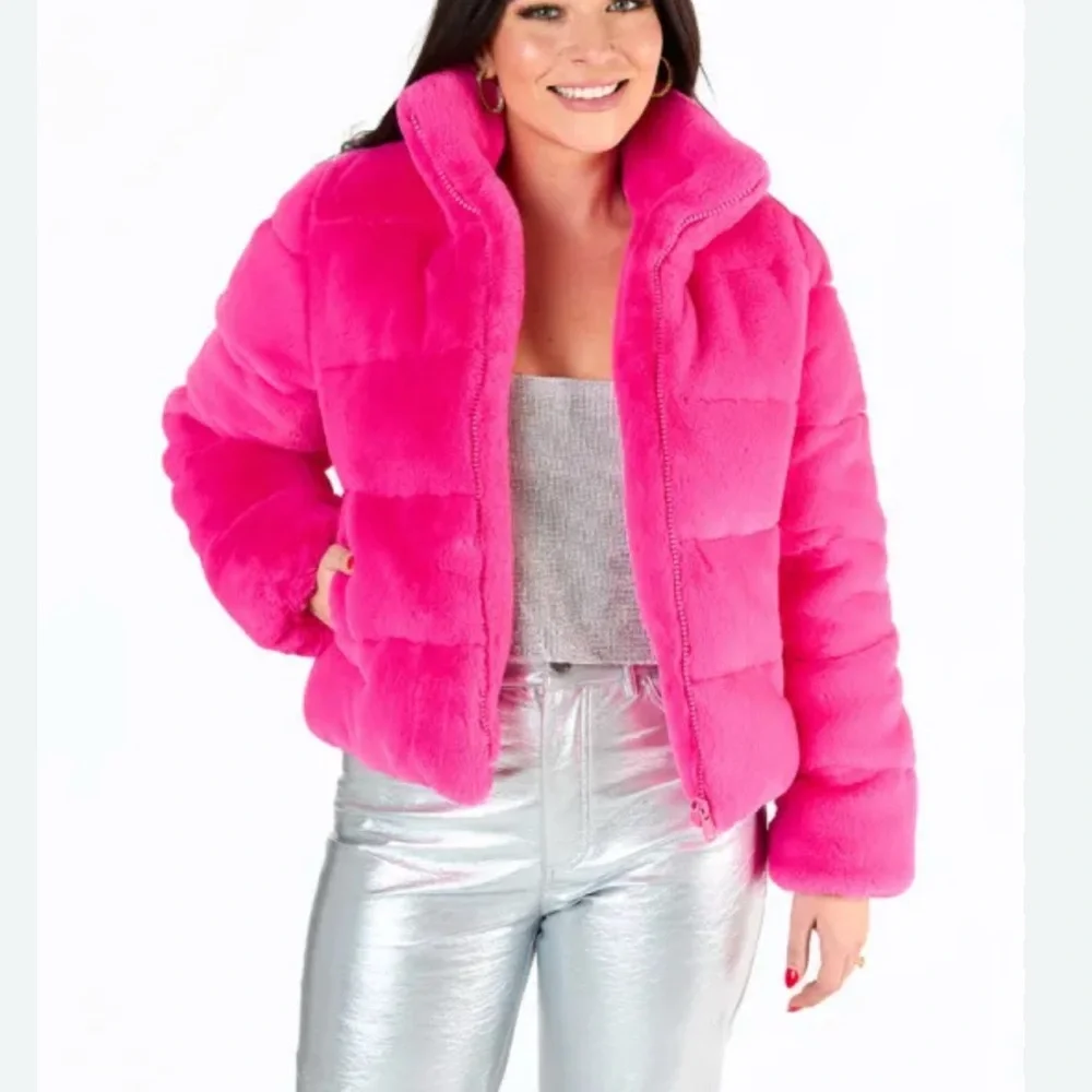Buddy Love Vibrant Pink Teddy Jacket - Picture 2 of 6